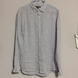 Michael Kors 100% Italian linen button-up shirt